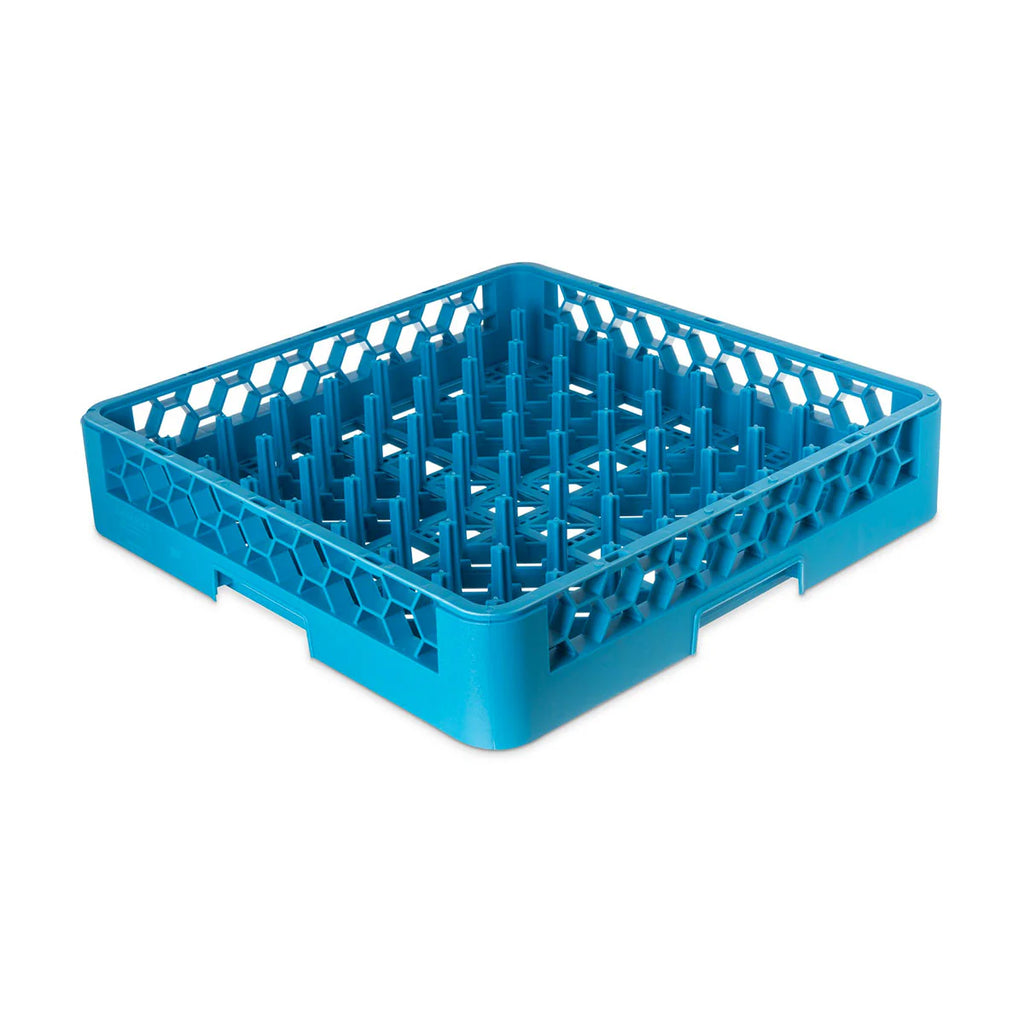 Carlisle RP14 OptiClean All Purpose Plate & Tray Peg Dish Rack, Full Size, Blue