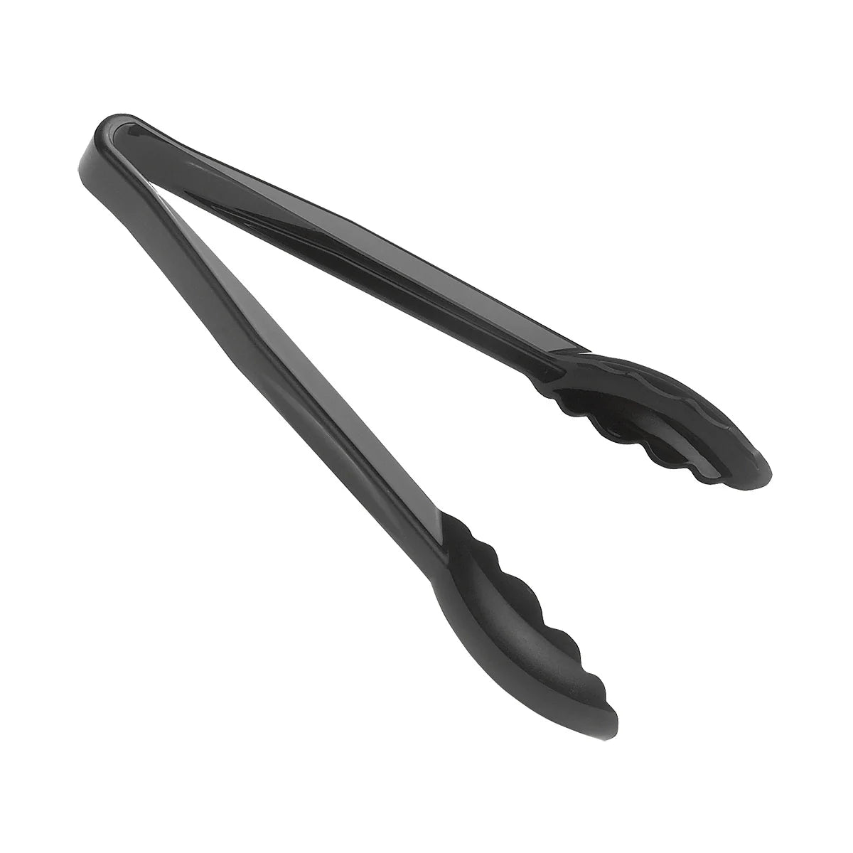 Cambro 9TGS110 Lugano Scallop Grip Tongs, Black, 9
