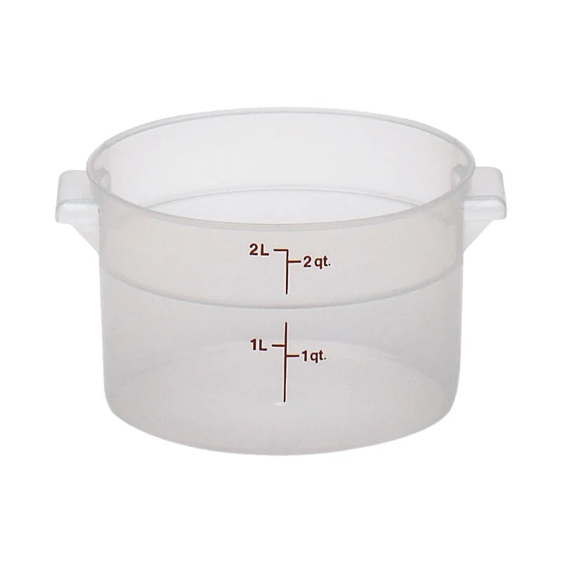 Cambro RFS2PP190 Round Storage Container, Translucent, 2 qt.