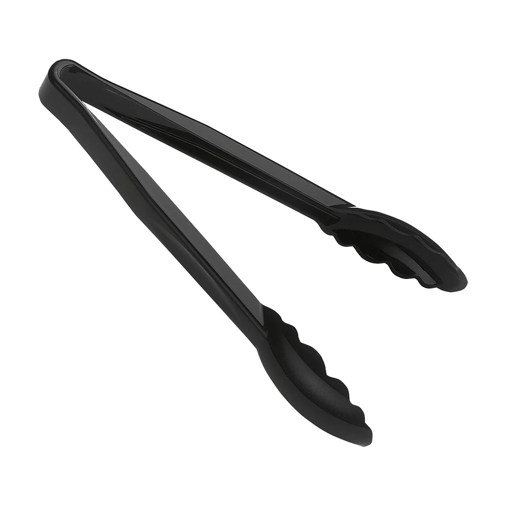Cambro 6TGS110 Lugano Scallop Grip Tongs, Black, 6