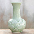 Celadon ceramic vase - Jade Lotus