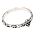 Artisan Crafted Slender Sterling Band Ring - Fairytale Ending
