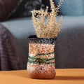 Handcrafted Modern Warm-Toned Ceramic Semi-Bouquet Vase - Intense Perception